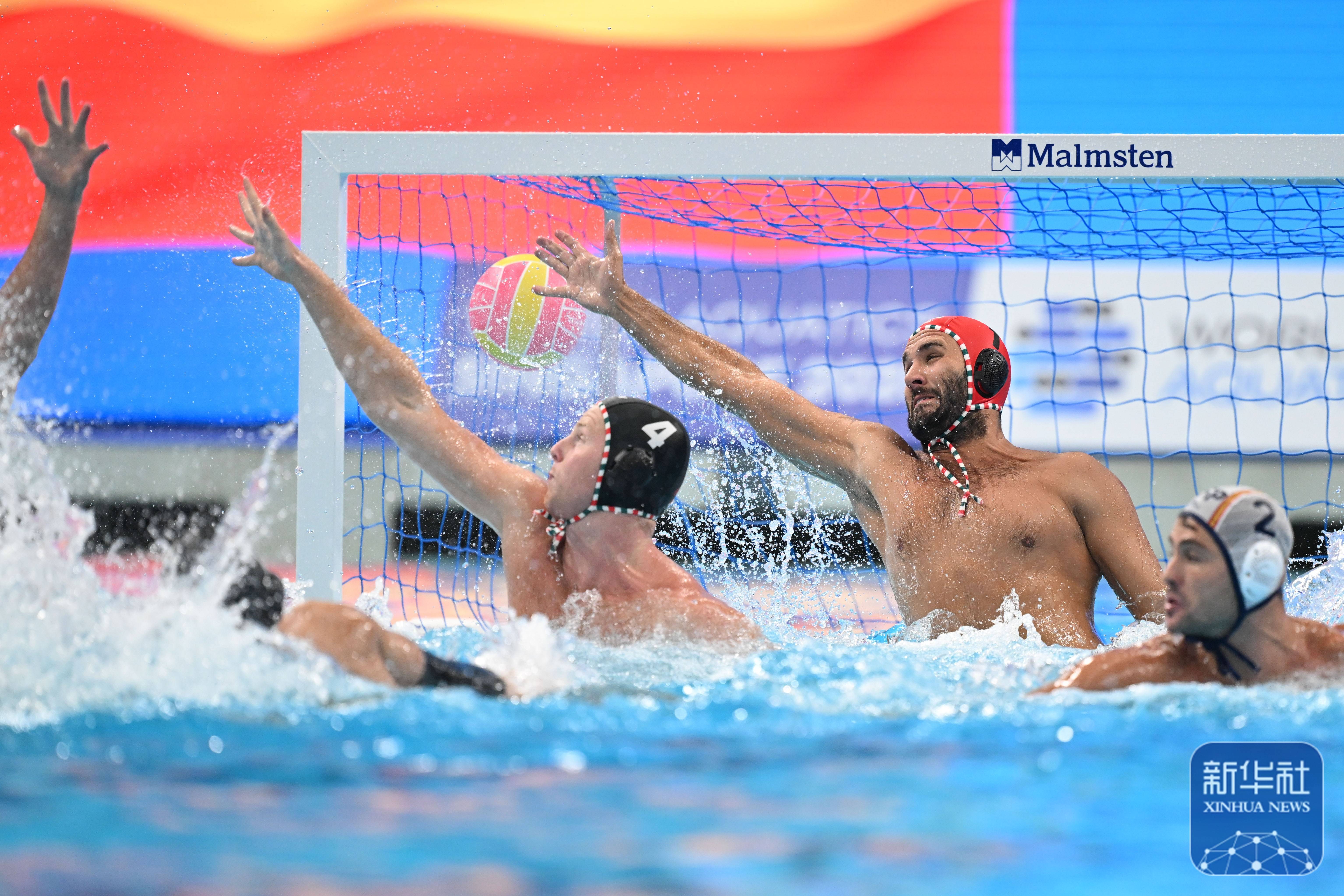 游泳世锦赛丨西班牙队获得男子水球冠军